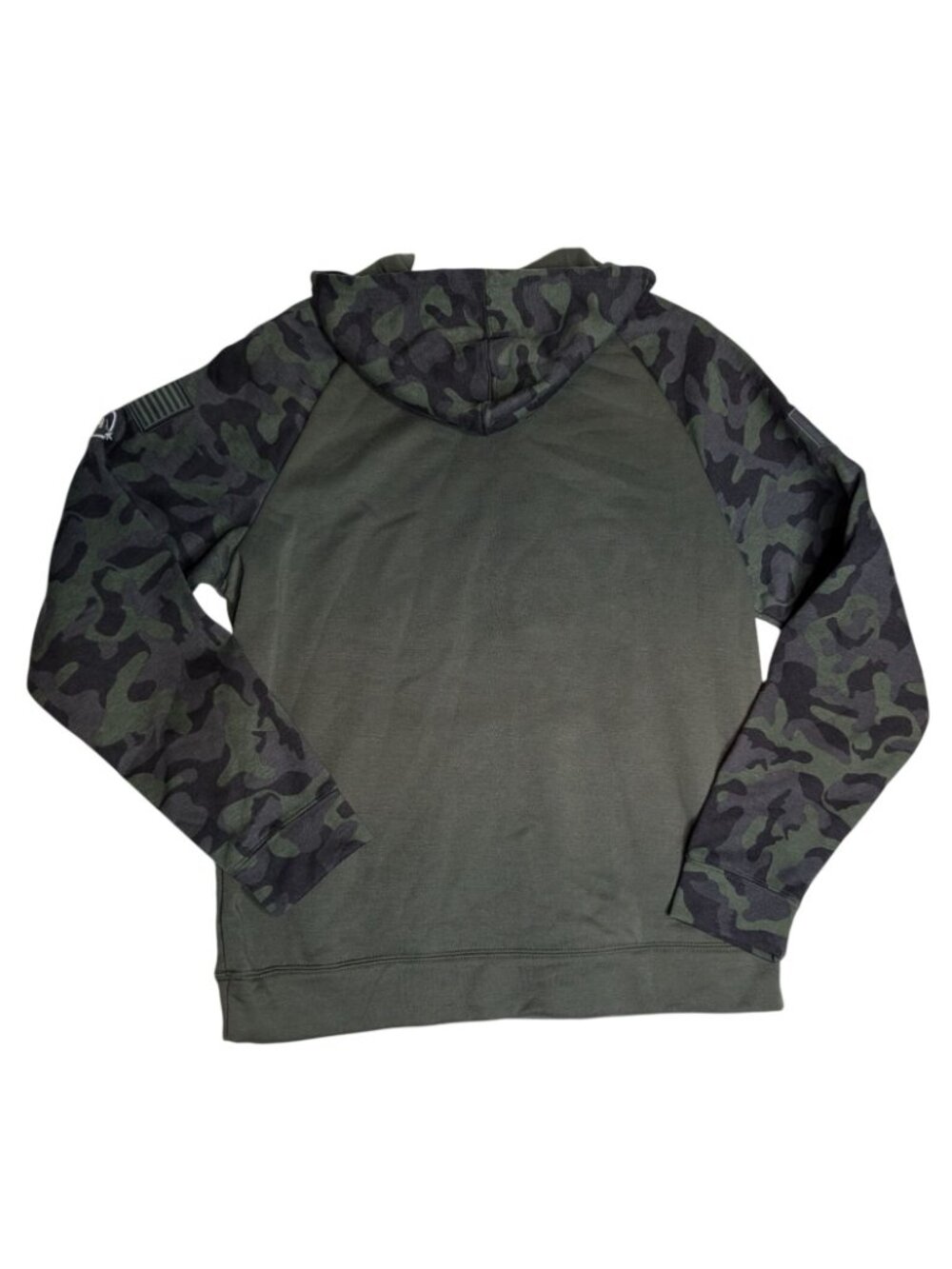 Mens Colosseum Olive/Camo Notre Dame Fighting Irish OHT Military Hoodie Sz L - Picture 3 of 12